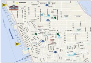 Plan de Greenwich Village, Chelsea, Soho et Little Italy.