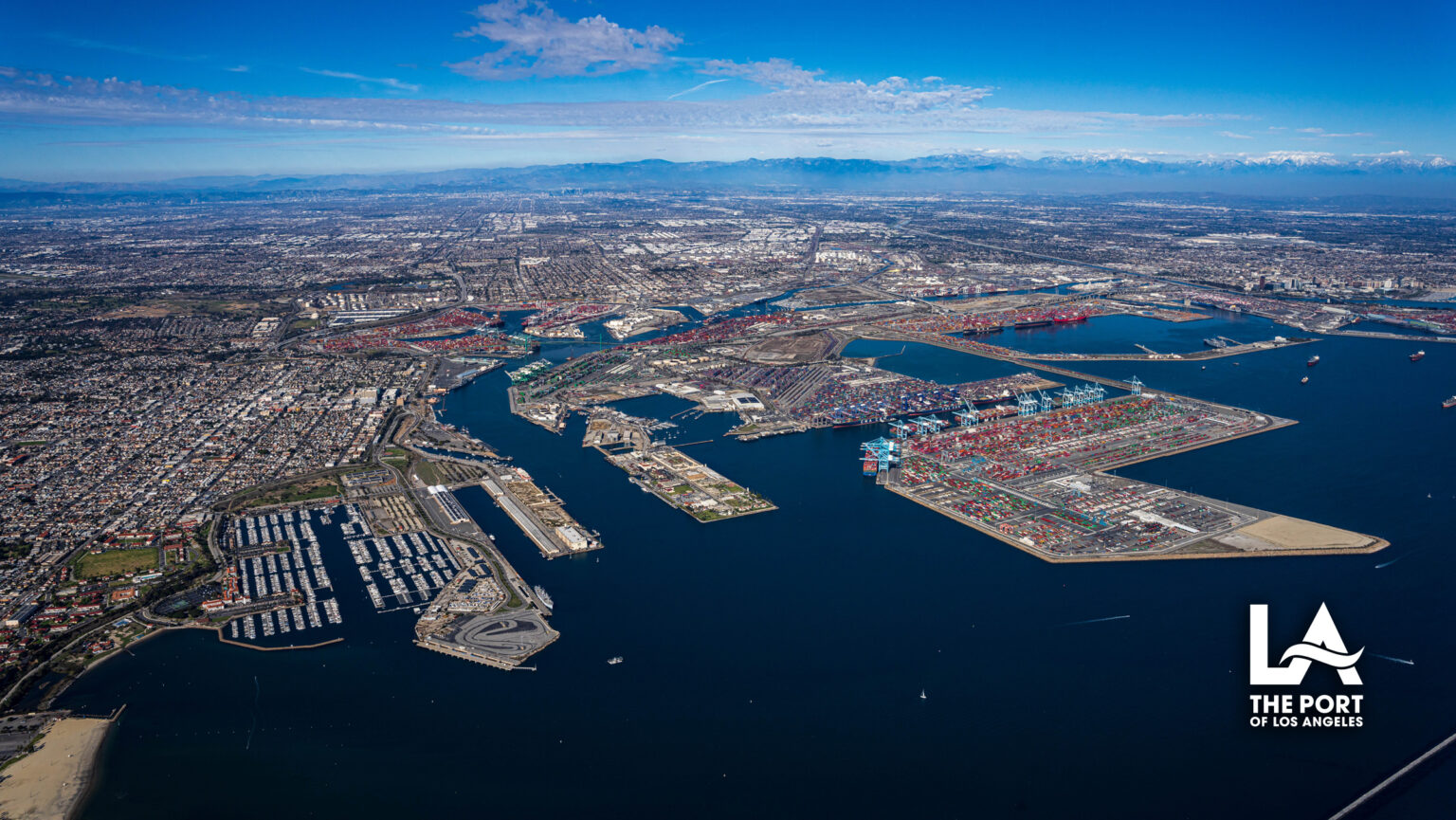 Carte du port de Los Angeles-Long Beach