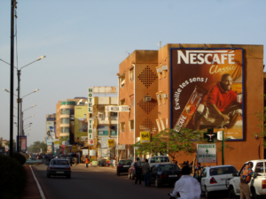 Avenue Kwame-Nkrumah à Ouagadougou.