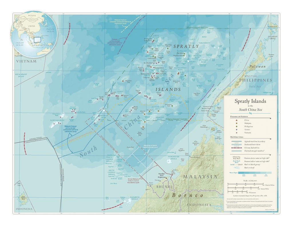 Carte des Îles Spratleys