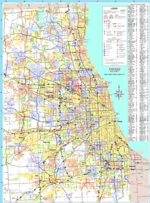 Carte routière de Chicago