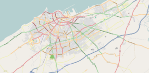 Carte de l'agglomération de Casablanca.