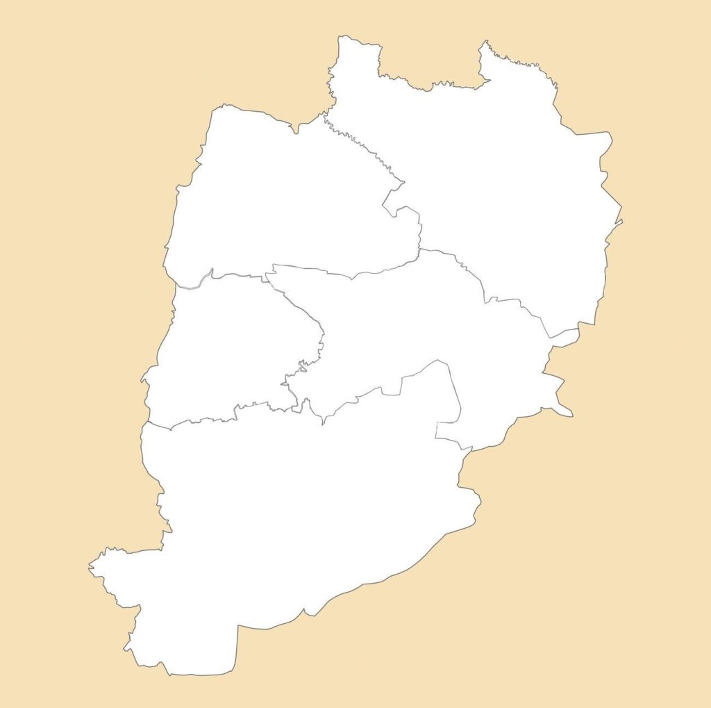 Carte vierge de Béni Mellal-Khénifra.