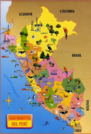 Carte de production du Pérou