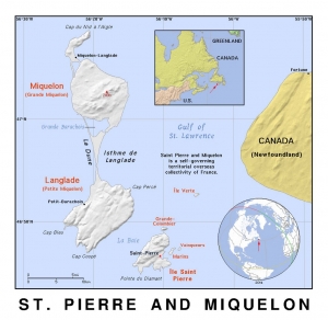 Carte de Saint-Pierre-et-Miquelon