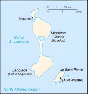 Les principales îles de Saint-Pierre-et-Miquelon