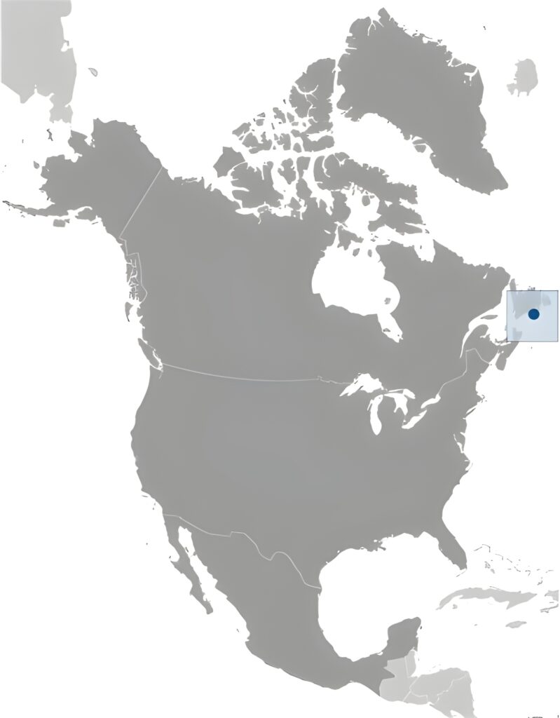 Carte de localisation de Saint-Pierre-et-Miquelon