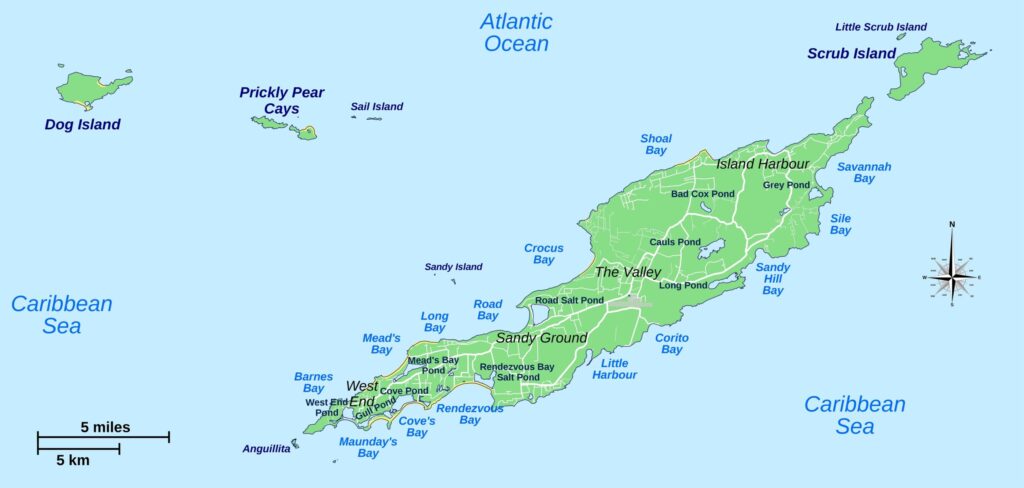 Carte d'Anguilla