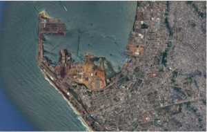 Image satellite de Pointe-Noire.
