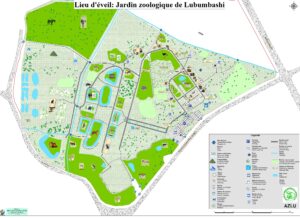 Plan du Zoo de Lubumbashi.
