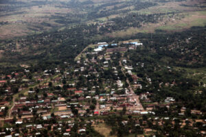 Photographie aérienne de Kananga.