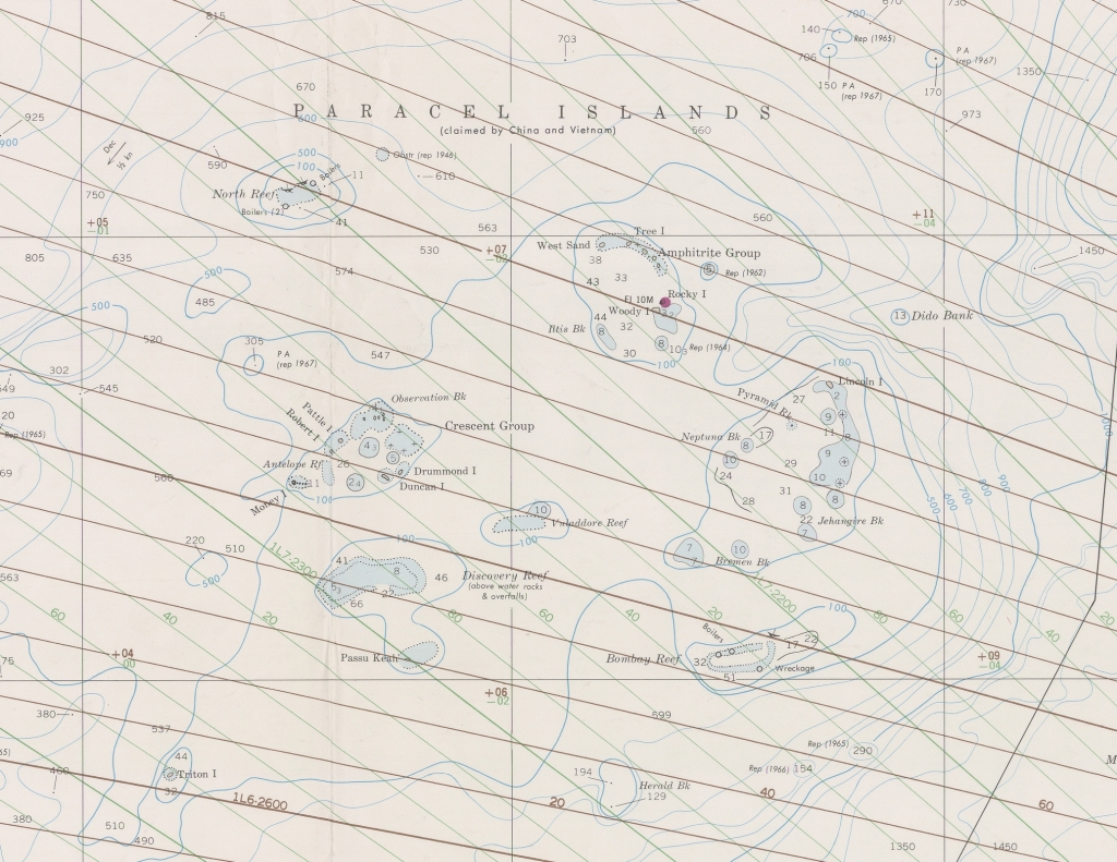 Carte des îles Paracels