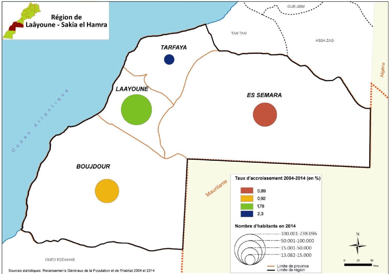 Population Et Démographie De Laâyoune-Sakia El Hamra