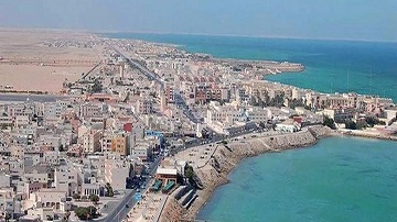 Ville de Dakhla située au Sahara occidental.
