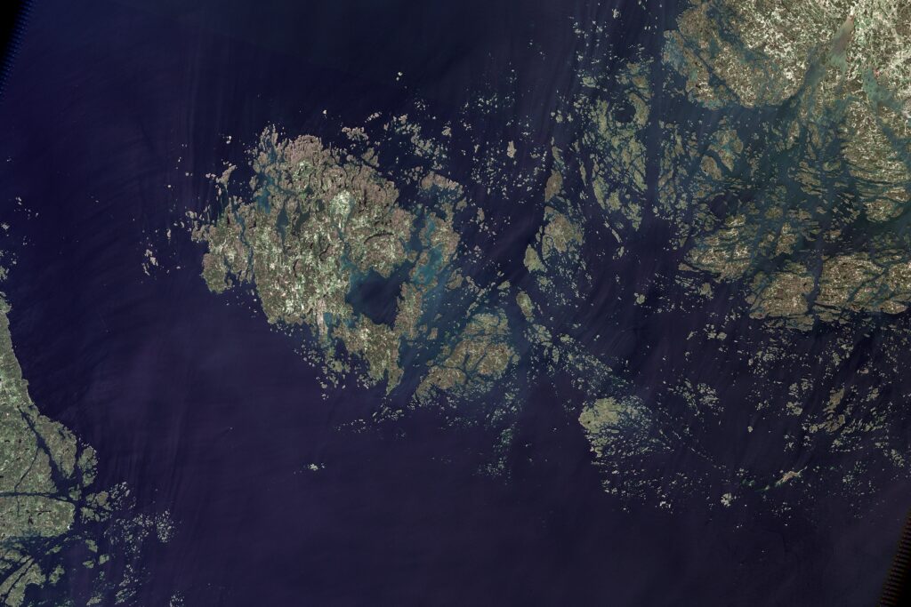 Les îles Åland dans le golfe de Botnie, en mer Baltique