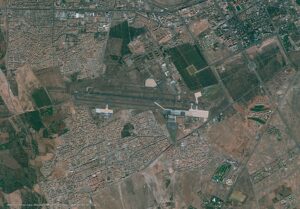 Image satellite de l’aéroport de Marrakech-Ménara