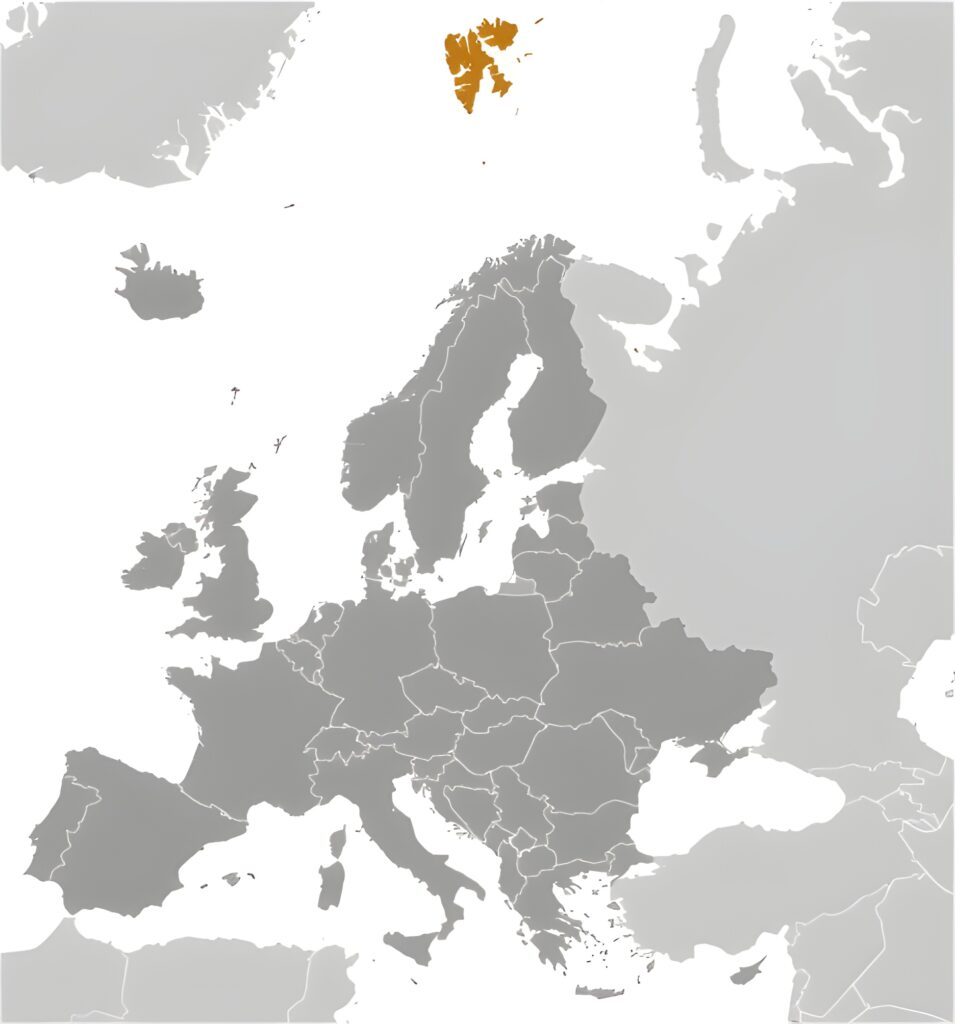 Carte de localisation du Svalbard