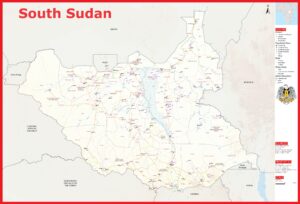 Carte du Soudan du Sud