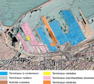 Plan du port de Casablanca.