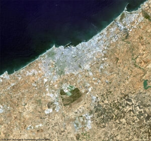 Vue satellite sur Casablanca
