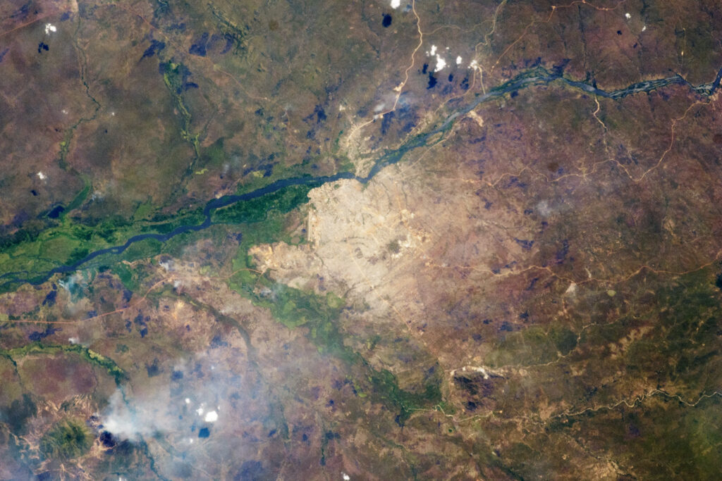 Image satellite de Djouba capitale du Soudan du Sud