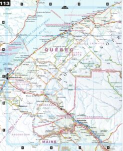Carte de l'ouest du Bas-Saint-Laurent.