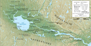 Carte de l'espace municipalisé du Saguenay–Lac-Saint-Jean.