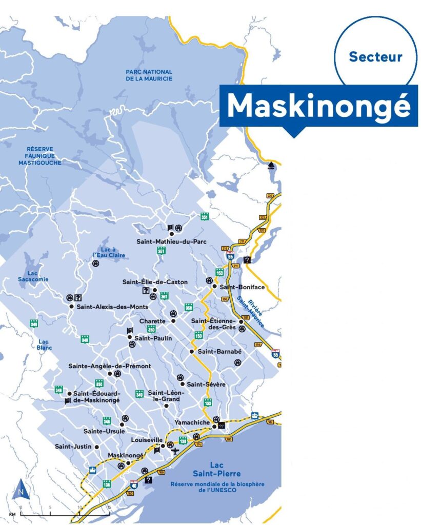 Carte de la MRC de Maskinongé.