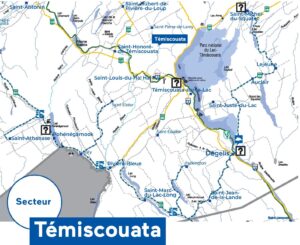 Carte touristique du secteur de Témiscouata.