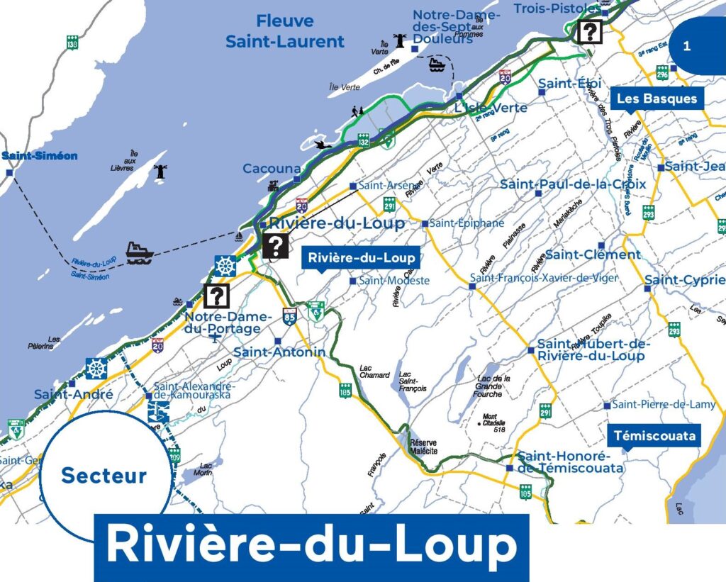 Carte De La MRC De Rivi Re Du Loup   Carte Touristique Du Secteur De Riviere Du Loup 1024x821 