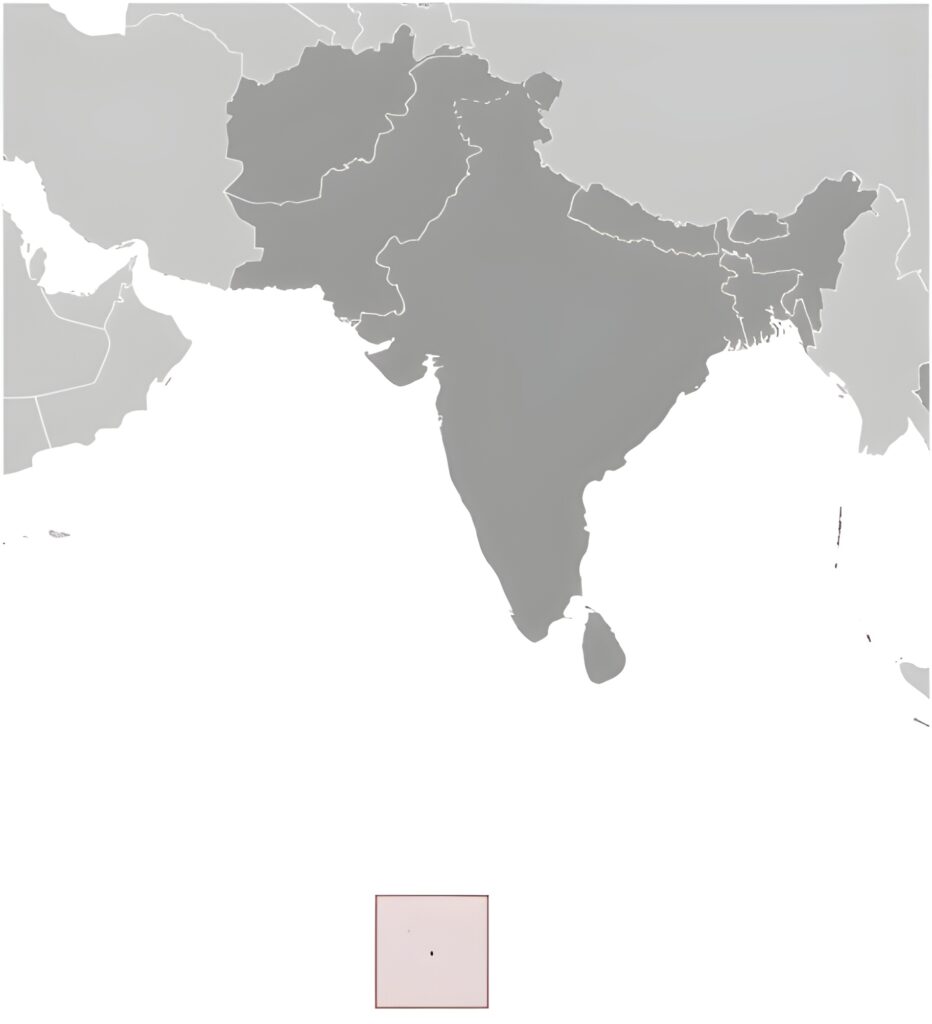 Carte de localisation du Territoire britannique de l'océan Indien