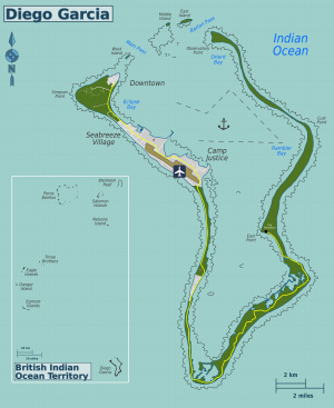 Carte de l’atoll de Diego García
