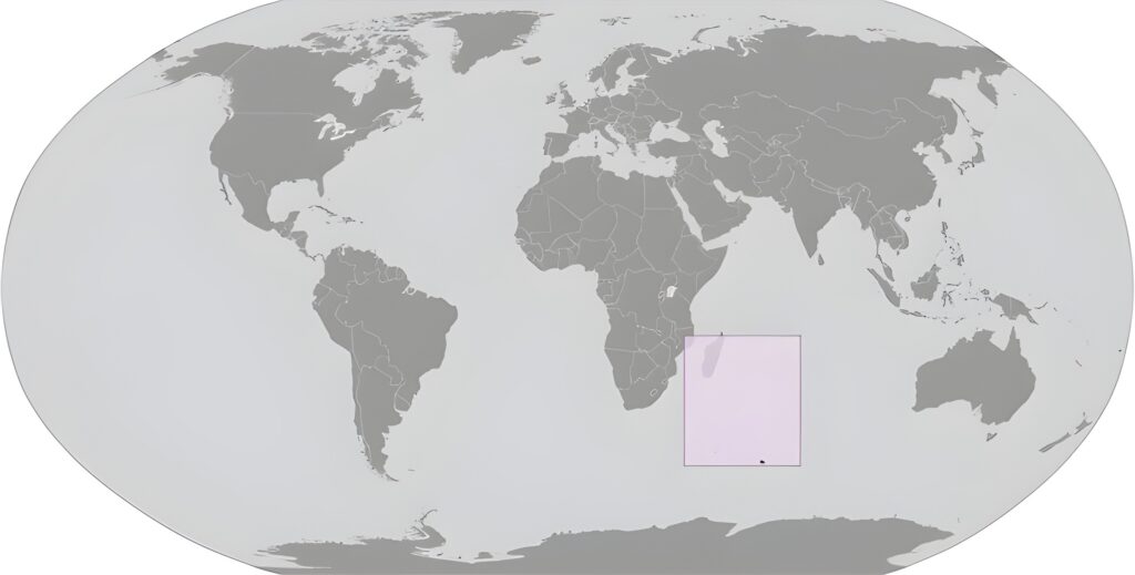 Carte de localisation des Terres australes et antarctiques françaises