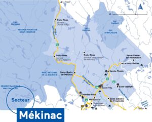 Carte de la MRC de Mékinac