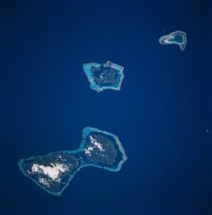 Image satellite de Bora-Bora, Tupai, Taha’a et Raiatea