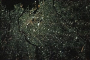 Tokyo la nuit vue depuis l’espace