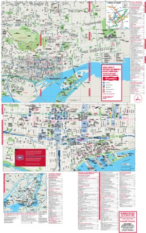Carte touristique de Montréal