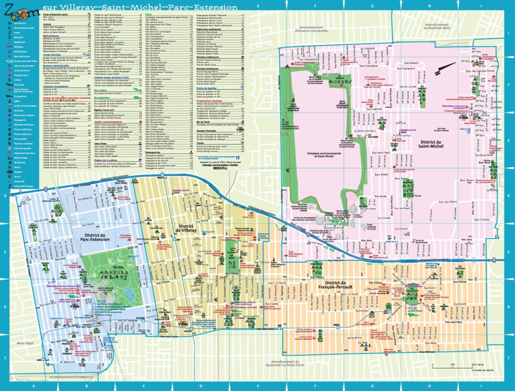 Carte de Villeray–Saint-Michel–Parc-Extension.