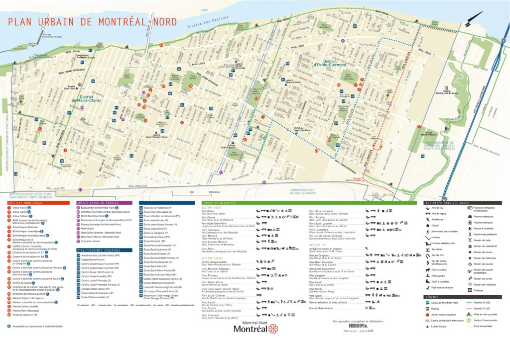 Carte de Montréal-Nord.