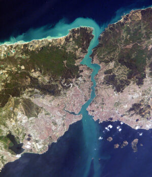 Image satellite d’Istanbul et du détroit du Bosphore