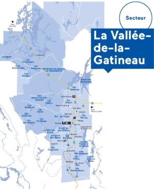 Carte de la MRC de La Vallée-de-la-Gatineau