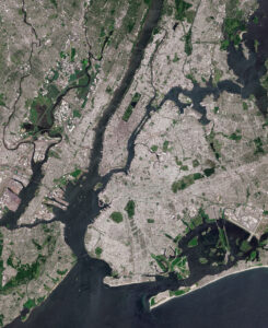 Le cœur de New York par Sentinel-2.