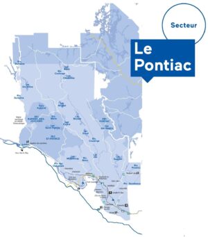 Carte de la MRC de Pontiac