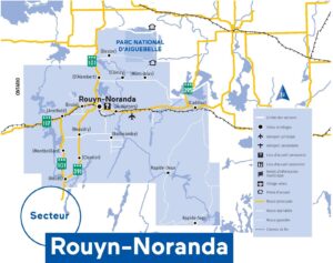 Carte de Rouyn-Noranda
