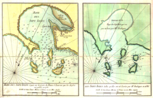 Cartographie de Sept-Îles aux XVIIIe et XVIIe siècles.