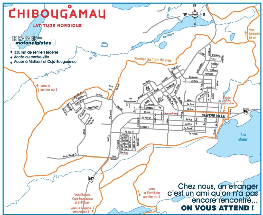 Carte de Chibougamau.