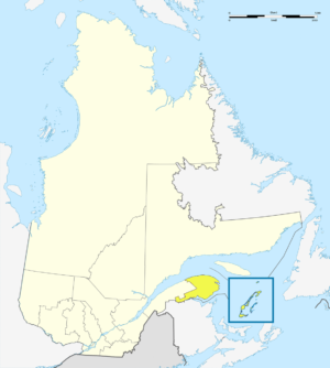 Où se trouve la Gaspésie–Îles-de-la-Madeleine ?