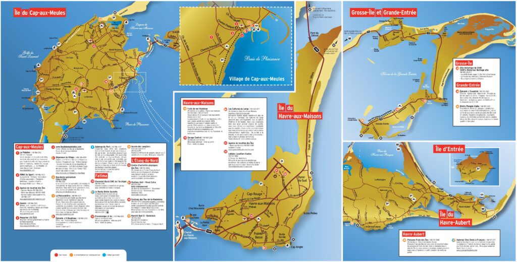 Carte des Îles de la Madeleine
