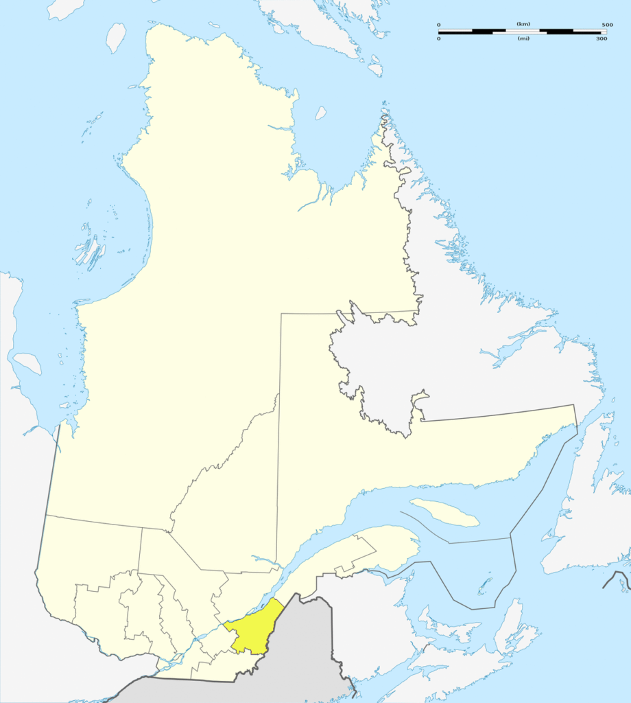 Carte de localisation de Chaudière-Appalaches au Québec.