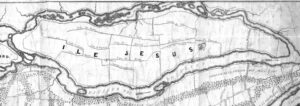 Carte de l’île Jésus en 1834